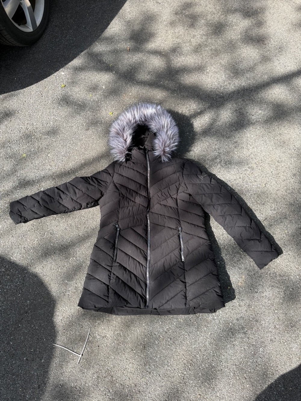 Nautica Ladies' Puffer Water Resistant with Faux Fur Hood